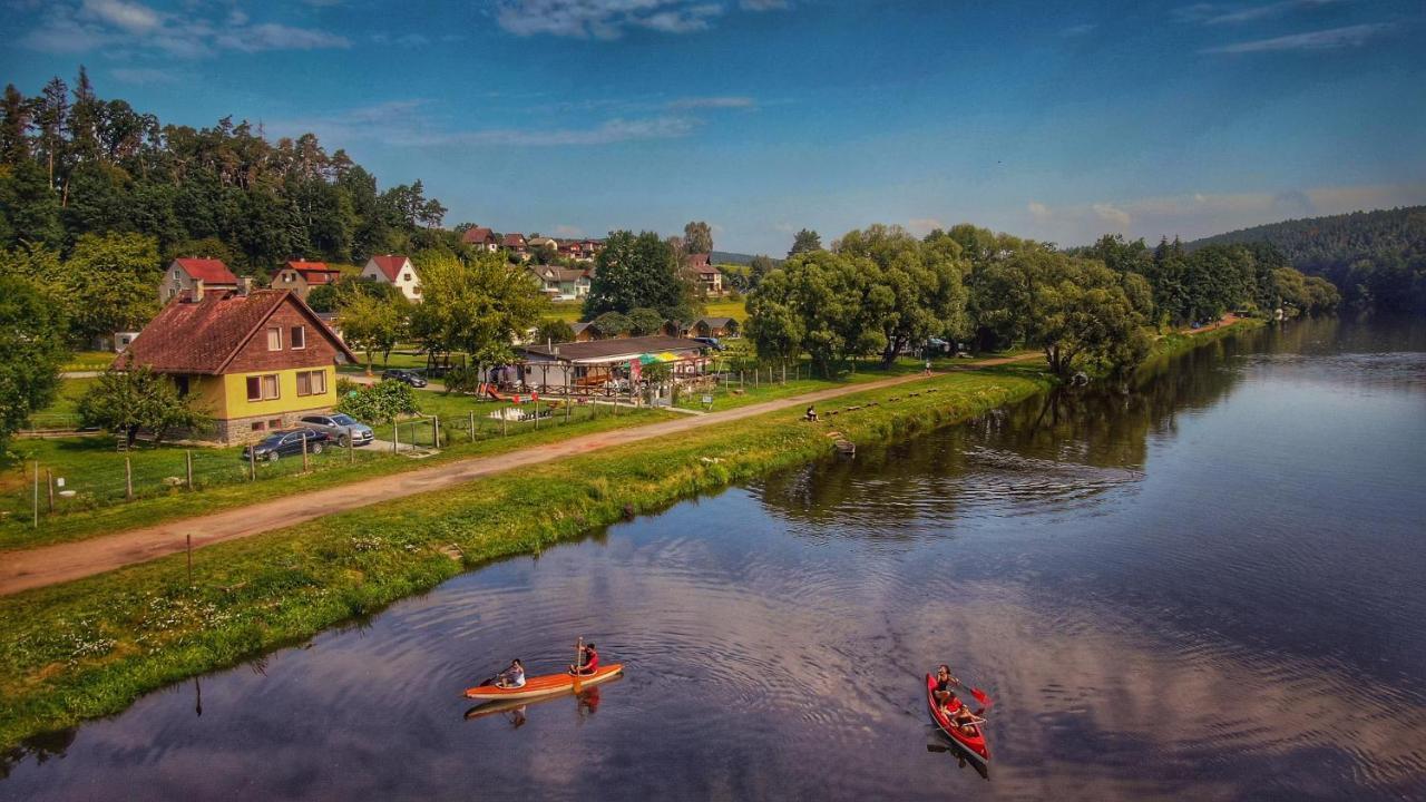 Camping Prima Otel Týn nad Vltavou Dış mekan fotoğraf